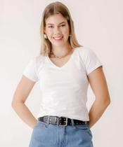 Blusa Feminina Básica Manga Curta Marisa-80032
