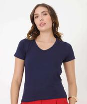 Blusa Feminina Básica Manga Curta Marisa-88016