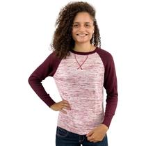 Blusa Feminina Básica Manga Longa Listrada 475