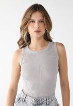 Blusa Feminina Básica Regata Ribana Algodão Premium Blusa Feminina Básica Regata Ribana Algodão Premium