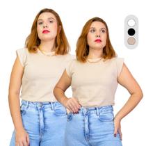 Blusa Feminina Básica Social Muscle Tee com Ombreira Barata