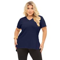 Blusa Feminina Básica Tapa Bumbum Sobre Legging Academia