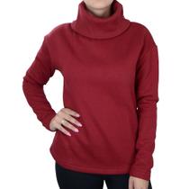 Blusa Feminina Basico.com Moletom Marsala Vermelho - 1000107