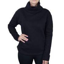 Blusa Feminina Basico.com Moletom Preto - 1000107484