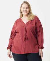 Blusa Feminina Bata Plus Size Marisa-75260 Blusa Feminina Bata Plus Size Marisa-75260