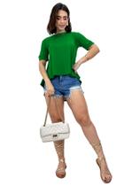 Blusa Feminina Bata Vest Legging Soltinha Manga Curta Social