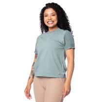 Blusa Feminina Biamar Algodão Mangas Vazadas Verde Blusa Feminina Biamar Algodão Mangas Vazadas Verde
