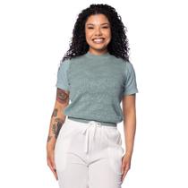 Blusa Feminina Biamar Algodão Ponto Vazado Verde Blusa Feminina Biamar Algodão Ponto Vazado Verde