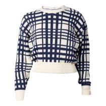 Blusa Feminina Biamar Tricot Fio Pluma Bege/Marinho Blusa Feminina Biamar Tricot Fio Pluma Bege/Marinho