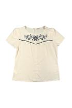 Blusa Feminina Bordado Capim Rosa - Elegante e Confortável Blusa Feminina Bordado Capim Rosa - Elegante e Confortável