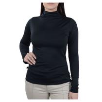 Blusa Feminina Bruna e Bia Térmica Gola Alta Preta - 22080