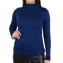 Blusa Feminina Bruna e Bia Térmica Plus Size Azul - 23080