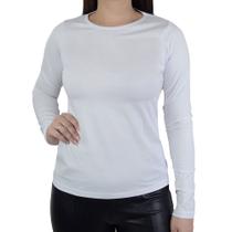 Blusa Feminina Bruna e Bia Térmica Plus Size Branca - 23050