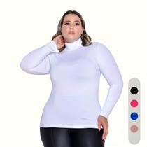 Blusa Feminina Cacharrel Plus Size Lycra Suplex Básica Gola Blusa Feminina Cacharrel Plus Size Lycra Suplex Básica Gola