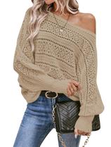 Blusa feminina Cakulo, sem ombros, outono de 2024, damasco, GG