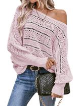 Blusa feminina Cakulo, sem ombros, outono de 2024, rosa L