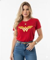 Blusa Feminina Camiseta T-shirt 100% Algodão Premium Mulher Maravilha Blusa Feminina Camiseta T-shirt 100% Algodão Premium Mulher Maravilha