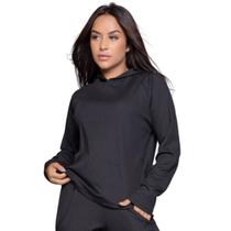 Blusa Feminina Canelada Com Capuz Comfy outono inverno