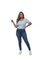 Blusa Feminina Canelada Manga Curta Conforto, Elasticidade e Caimento Perfeito hz blupl 001