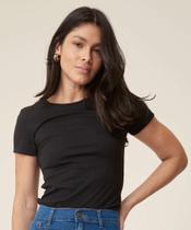 Blusa Feminina Canelada Manga Curta Marisa-33020