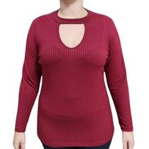 Blusa Feminina Canelada Manga Longa Formitz