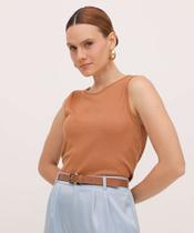 Blusa Feminina Canelada Sem Manga Marisa-10060