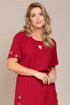 Blusa Feminina Capim Rosa com Detalhe Refinado no Decote Blusa Feminina Capim Rosa com Detalhe Refinado no Decote