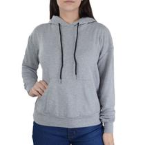 Blusa Feminina Cardium Moletom Cinza Mescla - 4620 Blusa Feminina Cardium Moletom Cinza Mescla - 4620