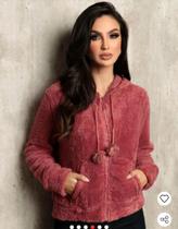 Blusa Feminina Casaco Peludinho Felpuda com zíper Blusa Feminina Casaco Peludinho Felpuda com zíper