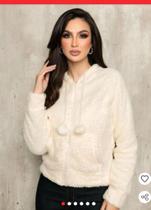 Blusa Feminina Casaco Peludinho Felpuda com zíper Blusa Feminina Casaco Peludinho Felpuda com zíper