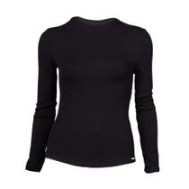 Blusa Feminina Cativa Canelada Preta