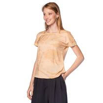 Blusa Feminina Cativa Estampada Bege Escuro
