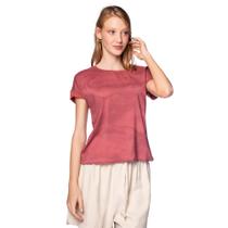 Blusa Feminina Cativa Estampada Bordô