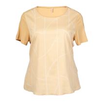 Blusa Feminina Cativa Plus Size Estampada Bege