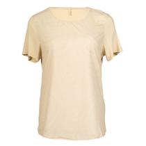 Blusa Feminina Cativa Plus Size Estampada Poá Bege