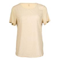 Blusa Feminina Cativa Plus Size Estampada Poá Bege