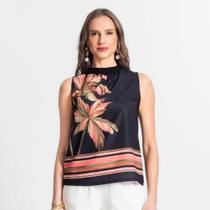 Blusa Feminina Cavada Poly Ligth Viscose Creponada