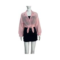 Blusa Feminina Chiffon Manga Comprida - Casual, Soltinha, Moda Coreana