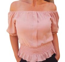 Blusa feminina cigana com lastex