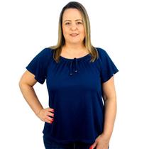 Blusa Feminina Ciganinha Manga Curta Lisa