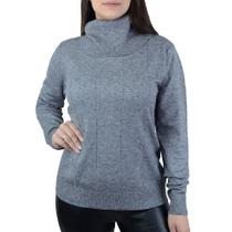 Blusa Feminina City Lady Tricot Plus Size Cinza - 658088