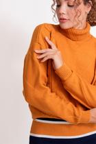 Blusa Feminina Clareslan Tranças Gola Alta