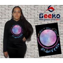 Blusa Feminina Coldplay Manga Longa You You Are My Universe BTS Rock Alternativo K-Pop Geeko