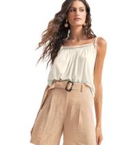 Blusa Feminina Com Alças Freedom Endless Bege