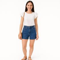 Blusa Feminina Com Babado Manga