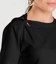 Blusa Feminina Com Detalhe em Nó Dianna Preto