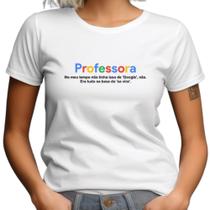 Blusa feminina com estampa de professora educação infantil uniforme escola Blusa feminina com estampa de professora educação infantil uniforme escola