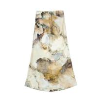 Blusa Feminina Com Estampa Tie Dye, Manga Longa, Gola Lapela, Botões Frontais, Casual Chique, Estilo Blusa Feminina Com Estampa Tie Dye, Manga Longa, Gola Lapela, Botões Frontais, Casual Chique, Estilo