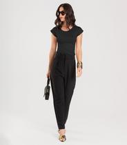 Blusa Feminina Com Franzido Dianna Preto