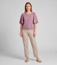 Blusa Feminina Com Manga Godê Infinita Cor Roxo Blusa Feminina Com Manga Godê Infinita Cor Roxo